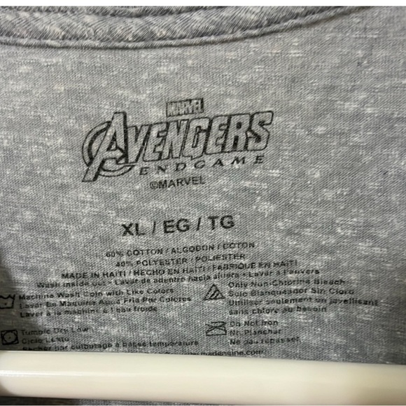 Marvel Gray I am Inevitable Short Sleeve Tee - Picture 3 of 4